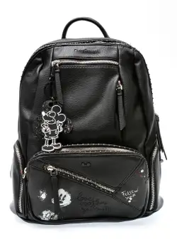 Rucsac DESIGUAL negru, WAKP02, din piele ecologica