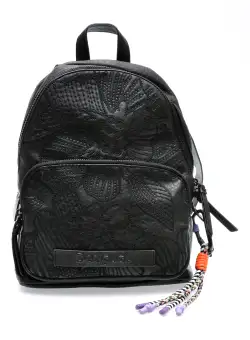 Rucsac DESIGUAL negru, WAKP12, din piele ecologica