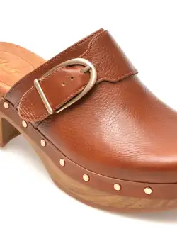 Saboti casual CLARKS maro, SIVANNE SUN, din piele naturala
