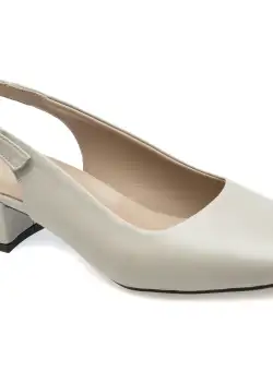 Saboti casual FLAVIA PASSINI gri, 60, din piele naturala