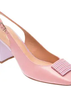 Saboti casual FLAVIA PASSINI roz, 1163757, din piele naturala