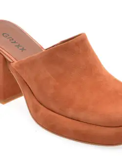 Saboti casual GRYXX maro, 3234301, din piele intoarsa
