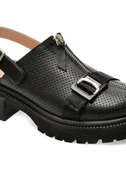 Saboti casual GRYXX negri, 402K159, din piele naturala