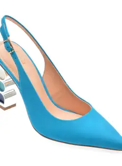 Saboti eleganti FLAVIA PASSINI albastri, 1484843, din nabuc