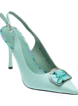 Saboti eleganti FLAVIA PASSINI albastri, M033, din piele naturala