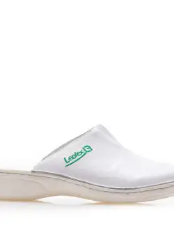 Saboti medicali damă din piele naturală, Leofex - 120 Alb box