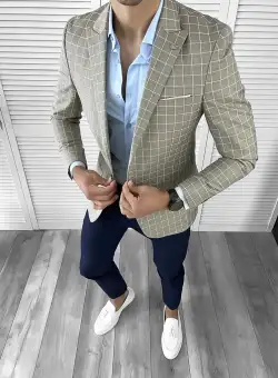 Sacou barbati slim fit 606 Y6-1 / 44-1 E ~