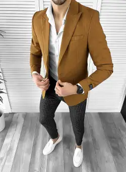 Sacou barbati slim fit maro 10270 N2-6.2 / 73-5 e
