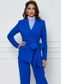 Sacou LaDonna albastru petrecut