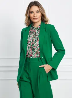 Sacou Nicola verde cambrat