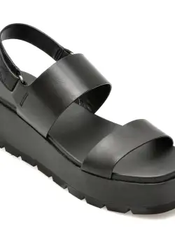 Sandale casual ALDO negre, 13713120, din piele naturala