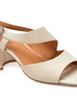 Sandale casual FLAVIA PASSINI albe, 4566, din piele naturala