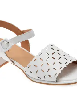 Sandale casual FLAVIA PASSINI albe, 72859K2, din piele naturala