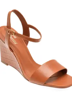 Sandale casual FLAVIA PASSINI maro, 1087237, din piele naturala