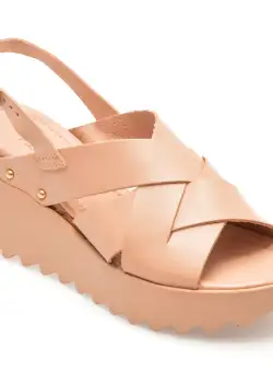 Sandale casual FLAVIA PASSINI maro, 353003, din piele naturala