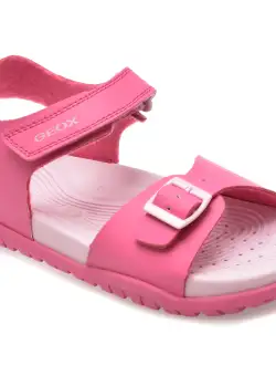 Sandale casual GEOX fucsia, J35HQA, din piele ecologica