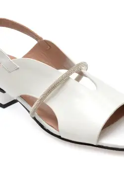 Sandale casual GRYXX albe, 932, din piele naturala