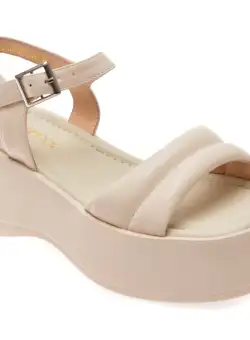 Sandale casual GRYXX bej, 30597, din piele naturala