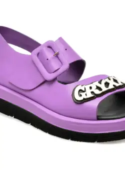 Sandale casual GRYXX mov, 159333, din piele naturala