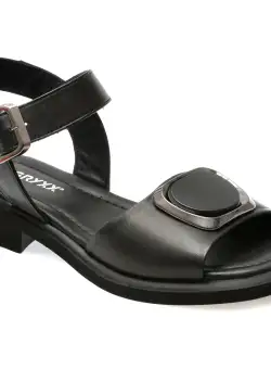 Sandale casual GRYXX negre, 220540, din piele naturala