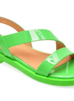 Sandale casual GRYXX verzi, UZ1909, din piele naturala lacuita