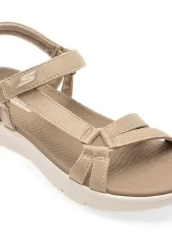 Sandale casual SKECHERS gri, 141451, din material textil