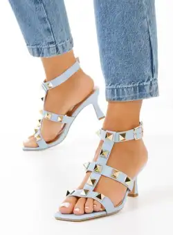 Sandale cu pietricele ZGIRLS 2 albastre