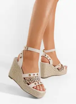 Sandale cu platforma Kria bej