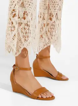 Sandale cu platforma Nalisa camel