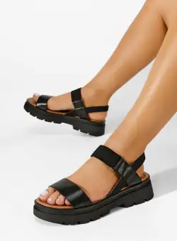 Sandale cu platformă Neiria negre