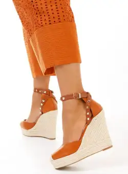 Sandale cu platforma Riviella camel