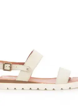 Sandale dama din piele naturala Leofex- 043 Bej Box