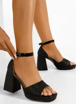 Sandale dama elegante negre Roda B