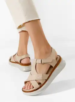 Sandale dama piele Carissa bej