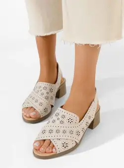 Sandale dama piele Lisiana bej