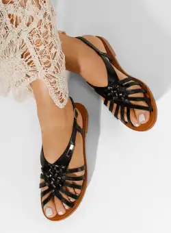 Sandale fara toc Rhelea negre