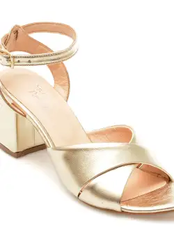 Sandale FLAVIA PASSINI aurii, 17, din piele naturala
