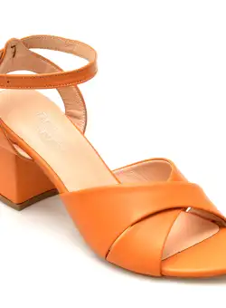 Sandale FLAVIA PASSINI portocalii, 17, din piele naturala