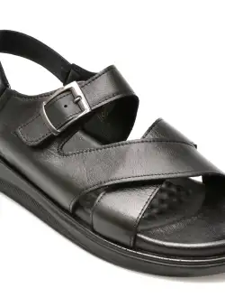 Sandale GRYXX negre, 101, din piele naturala