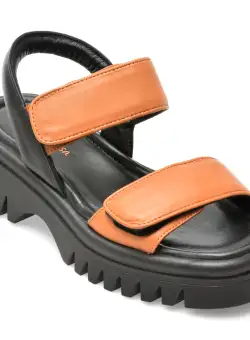 Sandale MOLLY BESSA gri, 28401, din piele naturala