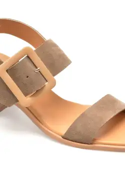 Sandale MOLLY BESSA gri, 4682, din piele intoarsa