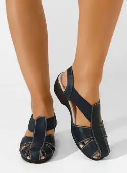 Sandale toc mic Melona V2 navy