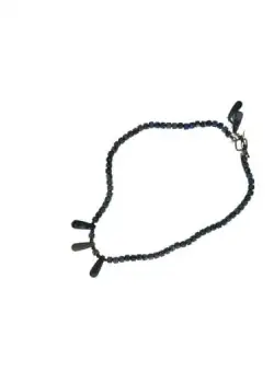 Set Colier margele si cercei albastru