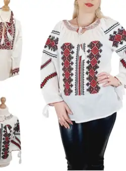 Set Familie Traditionala 154 Camasi traditionale cu broderie