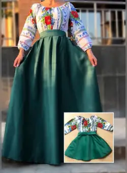 Set rochii stilizate traditional - Mama si Fiica - model 9