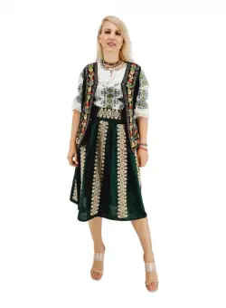 Set traditional format din ie si fusta XXI