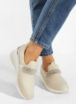 Sneakers cu platforma bej Rubica