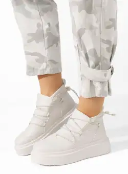 Sneakers cu platformă Eillia bej