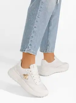 Sneakers cu platforma Ewina albi