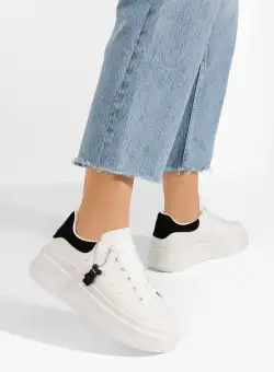 Sneakers cu platformă Isanora V4 albi